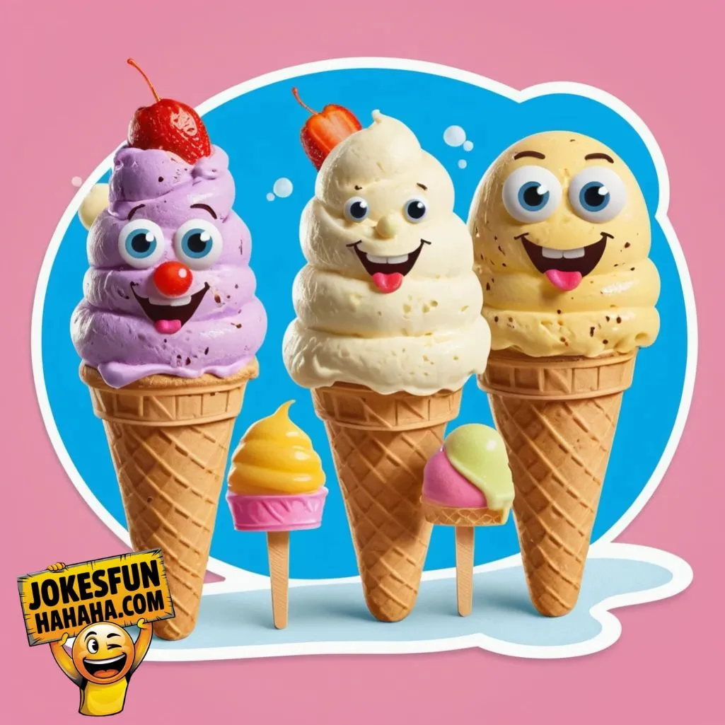 ice creams tell jokes