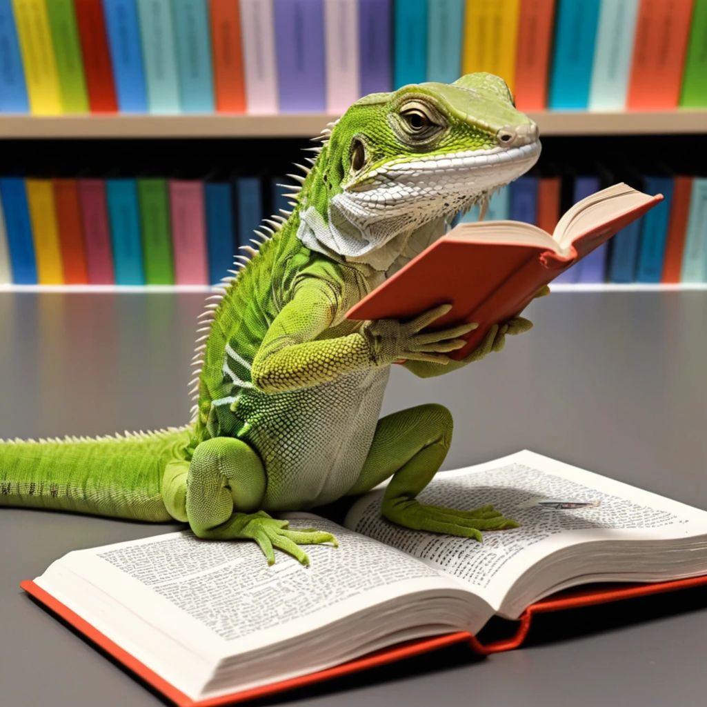 lizards love reading