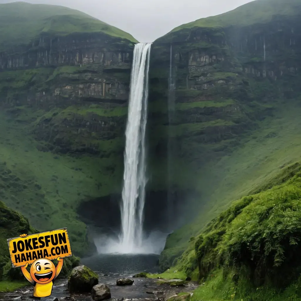 Rain or waterfall