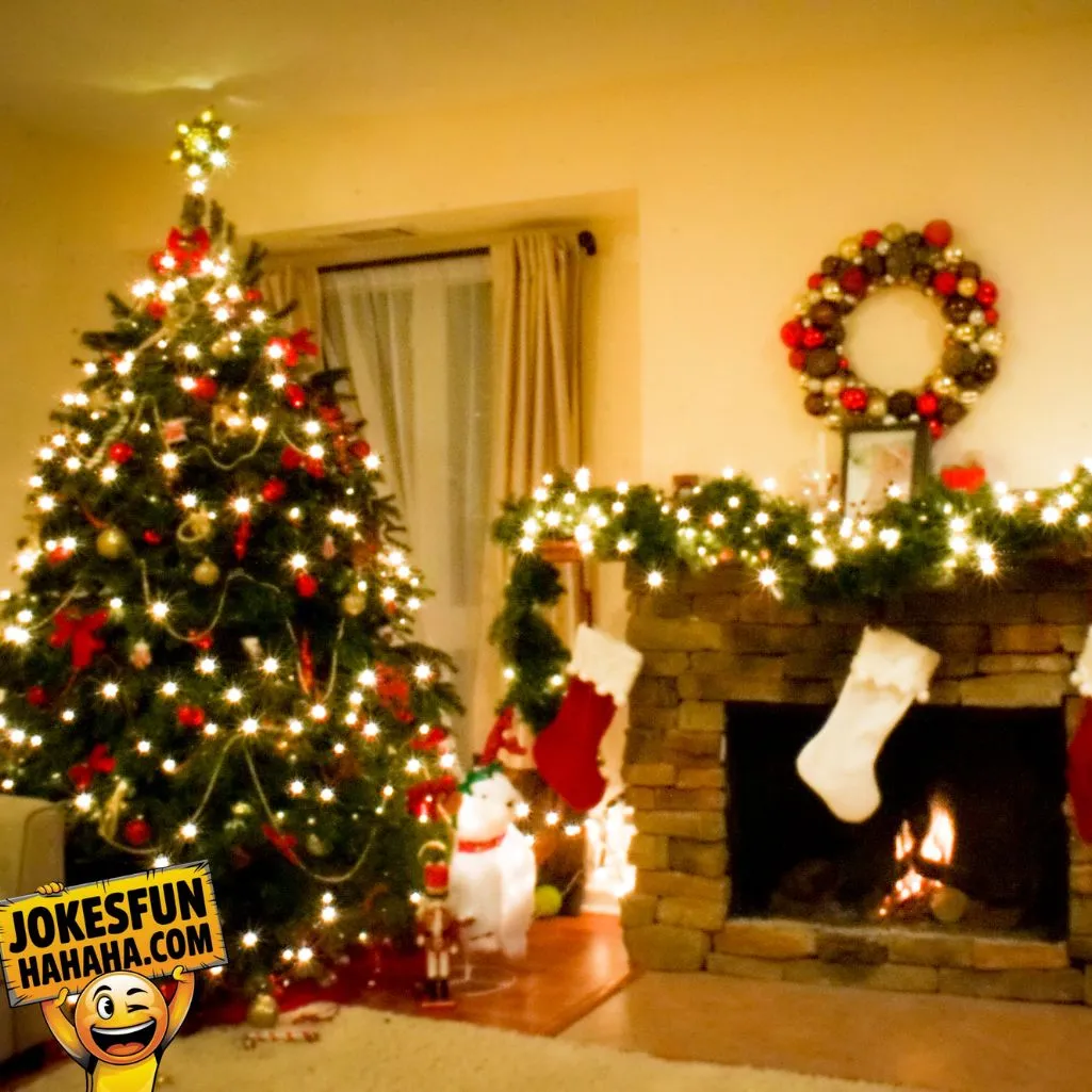 Christmas lights flirt
