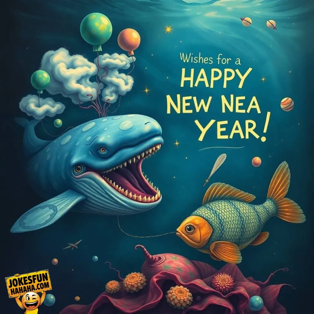 Whale Wishes For A Happy New Year